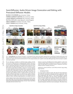 SonicDiffusion: Audio-Driven Image Generation and Editing with
  Pretrained Diffusion Models
