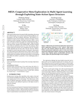 MESA: Cooperative Meta-Exploration in Multi-Agent Learning through
  Exploiting State-Action Space Structure