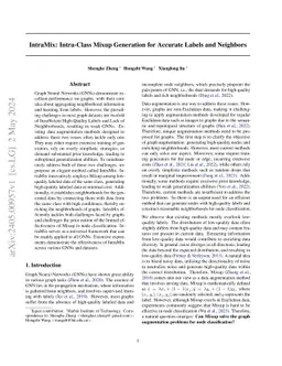 IntraMix: Intra-Class Mixup Generation for Accurate Labels and Neighbors