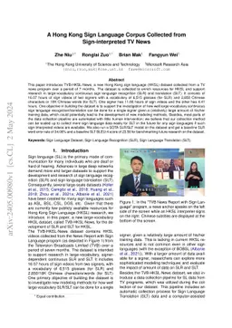 A Hong Kong Sign Language Corpus Collected from Sign-interpreted TV News