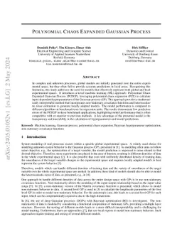 Polynomial Chaos Expanded Gaussian Process