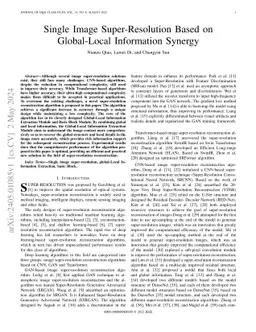 Single Image Super-Resolution Based on Global-Local Information Synergy