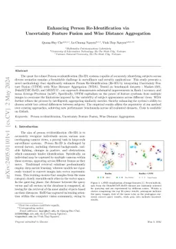 Enhancing person re-identification via Uncertainty Feature Fusion Method and Auto-weighted Measure Combination