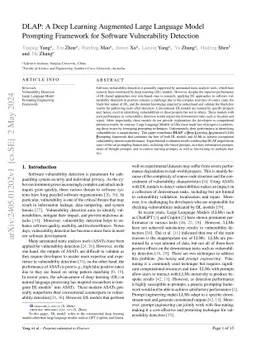 DLAP: A Deep Learning Augmented Large Language Model Prompting Framework
  for Software Vulnerability Detection