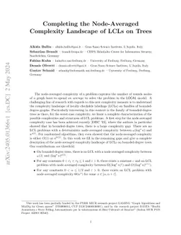 Completing the Node-Averaged Complexity Landscape of LCLs on Trees