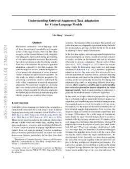 Understanding Retrieval-Augmented Task Adaptation for Vision-Language
  Models
