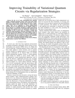 Enhancing the Trainability of Variational Quantum Circuits with Regularization Strategies