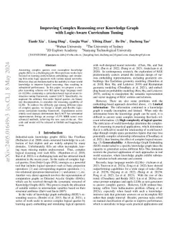 Improving Complex Reasoning over Knowledge Graph with Logic-Aware Curriculum Tuning