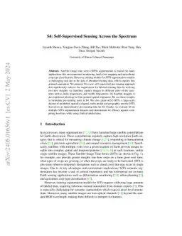 S4: Self-Supervised Sensing Across the Spectrum