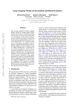 Large Language Models are Inconsistent and Biased Evaluators