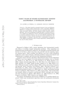 Early years of Biased Random-Key Genetic Algorithms: A systematic review