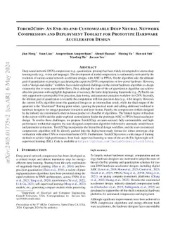 Torch2Chip: An End-to-end Customizable Deep Neural Network Compression
  and Deployment Toolkit for Prototype Hardware Accelerator Design