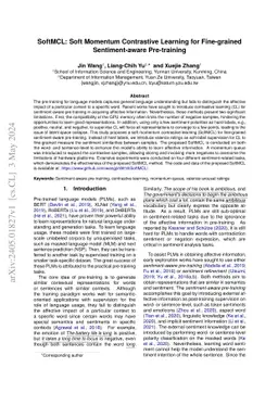 SoftMCL: Soft Momentum Contrastive Learning for Fine-grained
  Sentiment-aware Pre-training