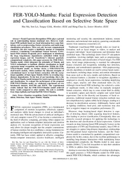 FER-YOLO-Mamba: Facial Expression Detection and Classification Based on
  Selective State Space