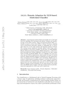 DALLMi: Domain Adaption for LLM-based Multi-label Classifier