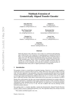 Multitask Extension of Geometrically Aligned Transfer Encoder