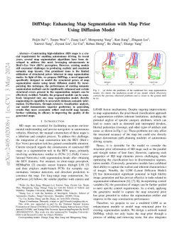 DiffMap: Enhancing Map Segmentation with Map Prior Using Diffusion Model