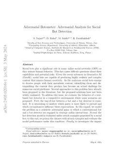 Adversarial Botometer: Adversarial Analysis for Social Bot Detection
