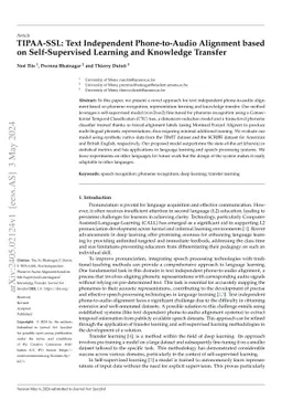 TIPAA-SSL: Text Independent Phone-to-Audio Alignment based on
  Self-Supervised Learning and Knowledge Transfer