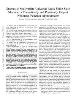 Stochastic Multivariate Universal-Radix Finite-State Machine: a
  Theoretically and Practically Elegant Nonlinear Function Approximator