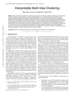 Interpretable Multi-View Clustering