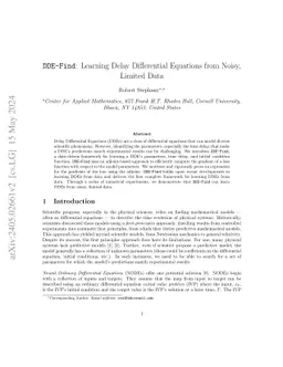 DDE-Find: Learning Delay Differential Equations from Noisy, Limited Data