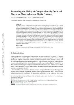 Evaluating the Ability of Computationally Extracted Narrative Maps to
  Encode Media Framing