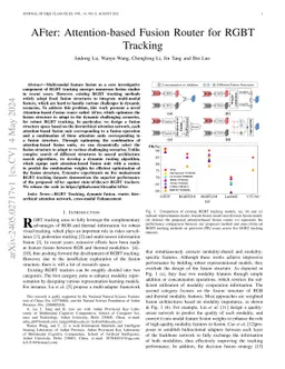AFter: Attention-based Fusion Router for RGBT Tracking