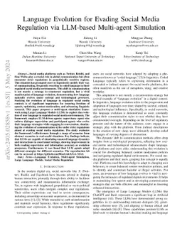 Language Evolution for Evading Social Media Regulation via LLM-based
  Multi-agent Simulation