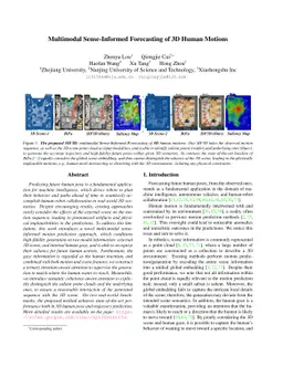 Multimodal Sense-Informed Prediction of 3D Human Motions