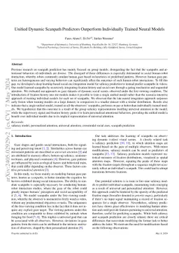 Unified Dynamic Scanpath Predictors Outperform Individually Trained Neural Models