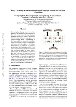 Relay Decoding: Concatenating Large Language Models for Machine
  Translation