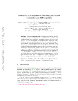 SketchGPT: Autoregressive Modeling for Sketch Generation and Recognition