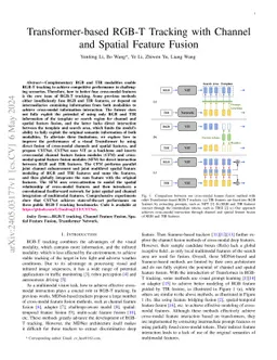 Transformer-based RGB-T Tracking with Channel and Spatial Feature Fusion