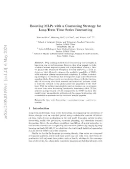 Boosting MLPs with a Coarsening Strategy for Long-Term Time Series
  Forecasting