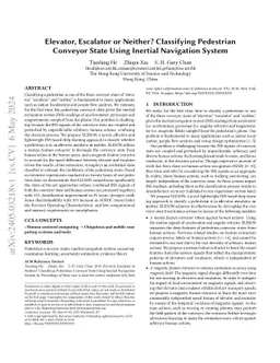 Elevator, Escalator, or Neither? Classifying Conveyor State Using Smartphone under Arbitrary Pedestrian Behavior