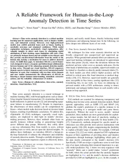 A Reliable Framework for Human-in-the-Loop Anomaly Detection in Time Series