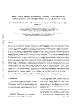 Deep Learning for Detecting and Early Predicting Chronic Obstructive Pulmonary Disease from Spirogram Time Series