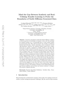 Mind the Gap Between Synthetic and Real: Utilizing Transfer Learning to
  Probe the Boundaries of Stable Diffusion Generated Data