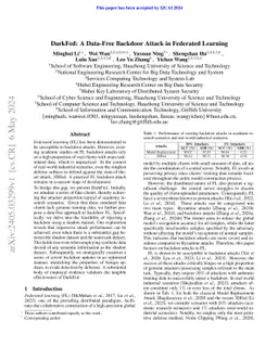 DarkFed: A Data-Free Backdoor Attack in Federated Learning