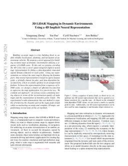 3D LiDAR Mapping in Dynamic Environments Using a 4D Implicit Neural
  Representation