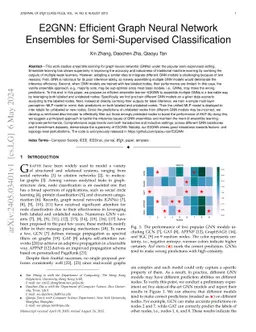 E2GNN: Efficient Graph Neural Network Ensembles for Semi-Supervised
  Classification