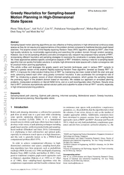 Greedy Heuristics for Sampling-Based Motion Planning in High-Dimensional State Spaces
