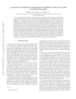 A method for quantifying the generalization capabilities of generative
  models for solving Ising models