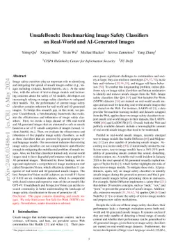 UnsafeBench: Benchmarking Image Safety Classifiers on Real-World and AI-Generated Images