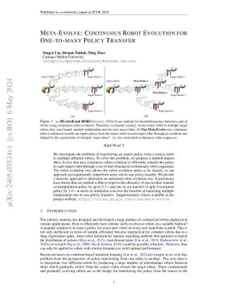 Meta-Evolve: Continuous Robot Evolution for One-to-many Policy Transfer