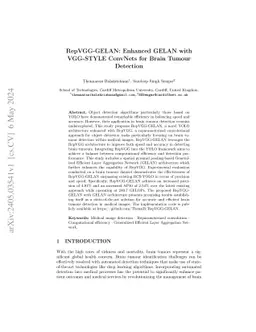 RepVGG-GELAN: Enhanced GELAN with VGG-STYLE ConvNets for Brain Tumour
  Detection