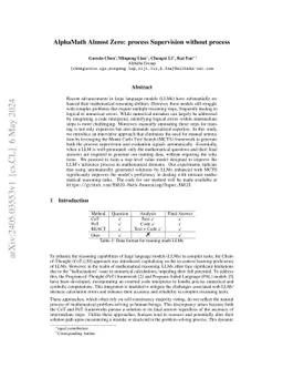 AlphaMath Almost Zero: process Supervision without process