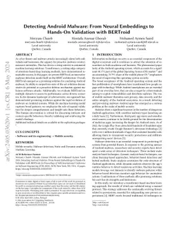 Detecting Android Malware: From Neural Embeddings to Hands-On Validation
  with BERTroid