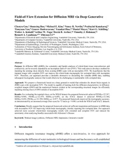 Field-of-View Extension for Diffusion MRI via Deep Generative Models